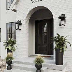 Cole Outdoor Wall Light, Large 21.5" Black