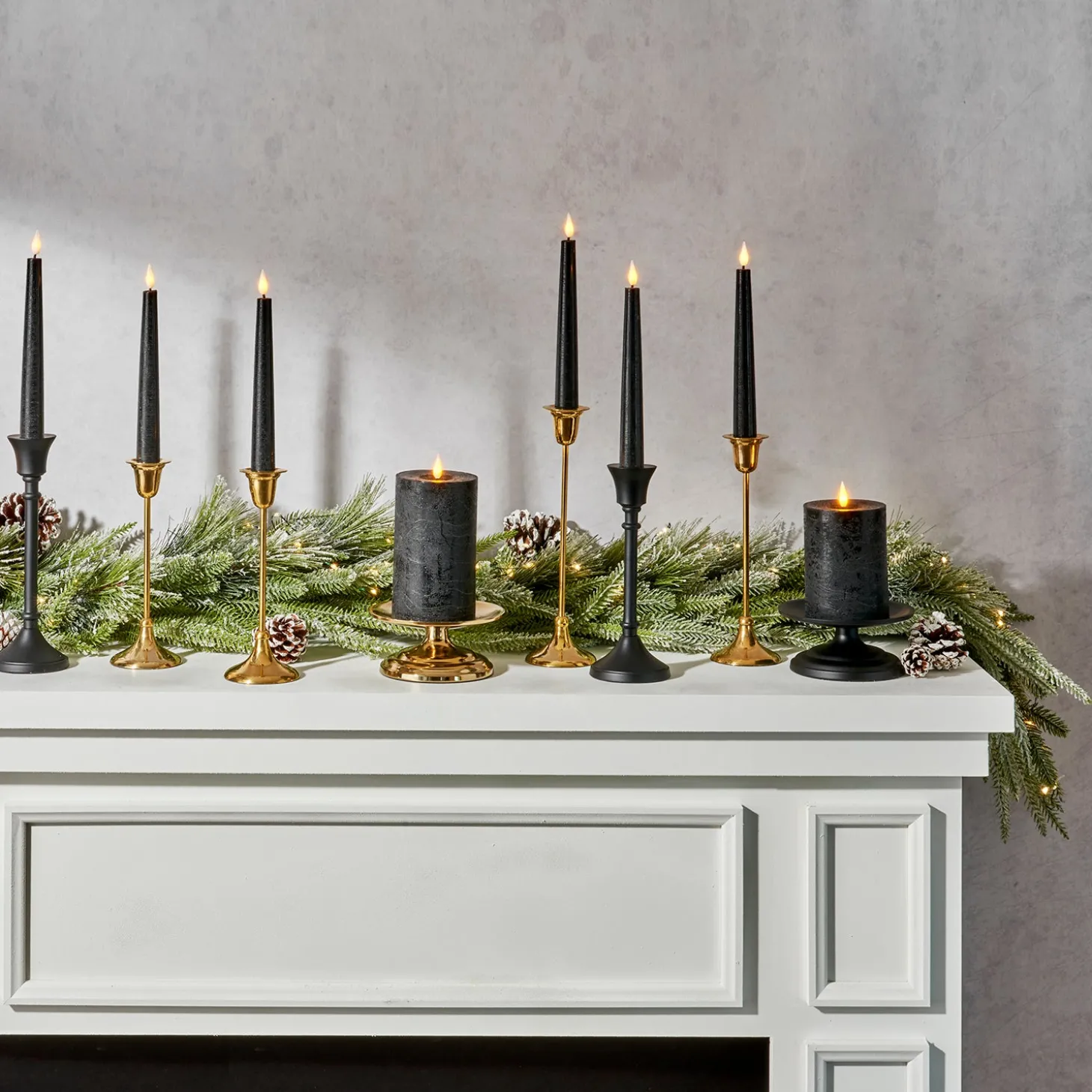 Cypress Winter Garland with 100 LEDs