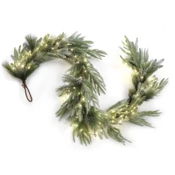 Cypress Winter Garland with 100 LEDs