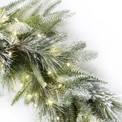 Cypress Winter Garland with 100 LEDs