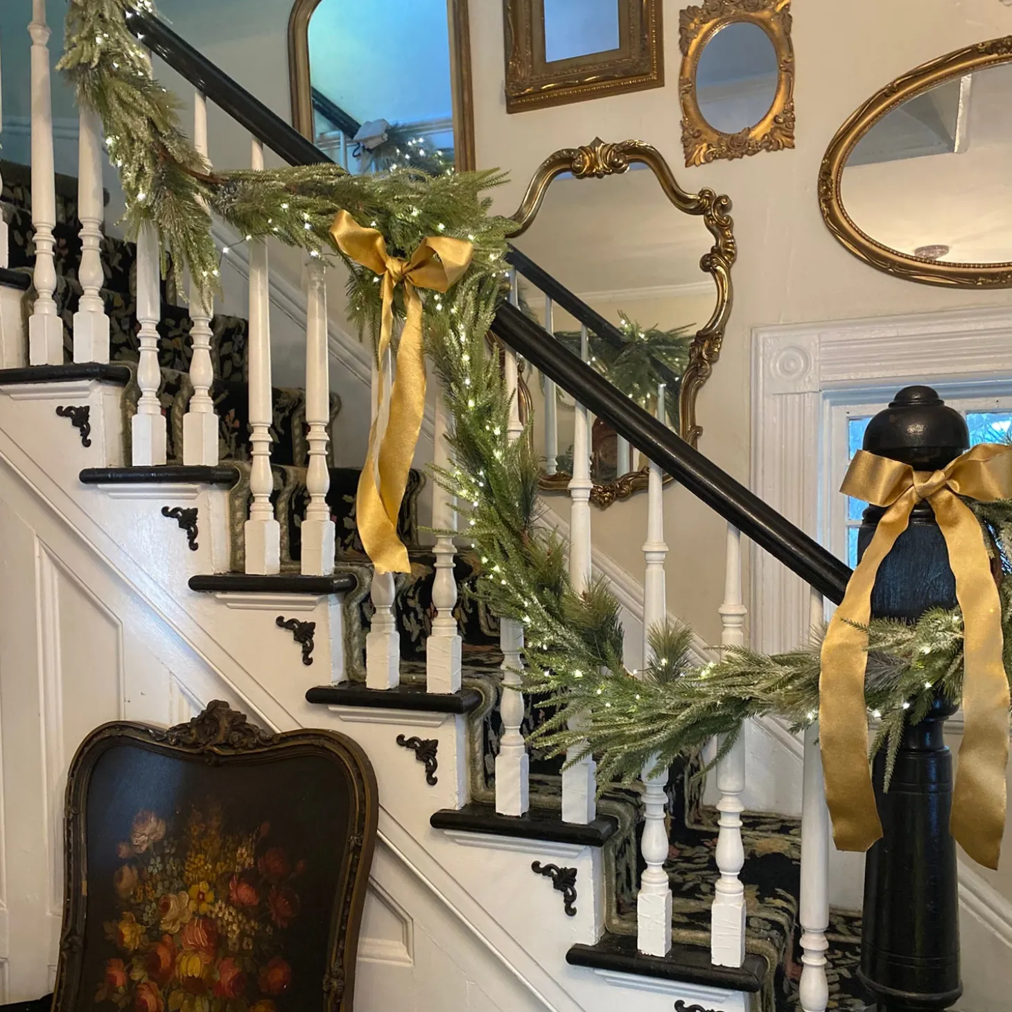 Cypress Winter Garland with 100 LEDs