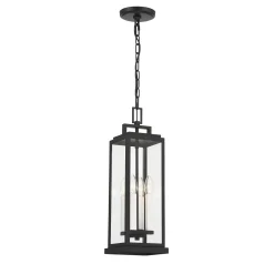 Easton Outdoor Hanging Light, Black