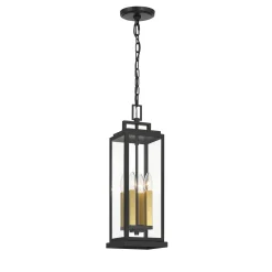 Easton Outdoor Hanging Light, Black