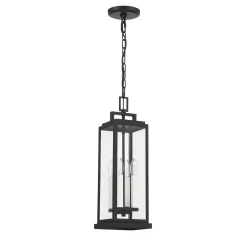 Easton Outdoor Hanging Light, Black