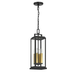 Easton Outdoor Hanging Light, Black