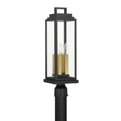 Easton Outdoor Post Light, Black