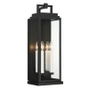 Easton Outdoor Wall Light, Large 22" Black