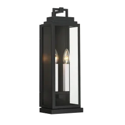 Easton Outdoor Wall Light, Medium 19" Black