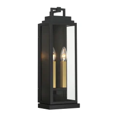 Easton Outdoor Wall Light, Medium 19" Black
