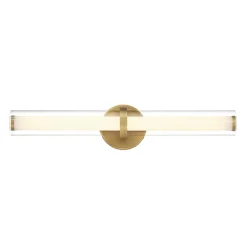 Ellie LED Vanity Light, Aged Brass