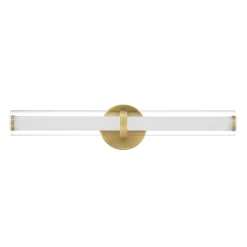Ellie LED Vanity Light, Aged Brass