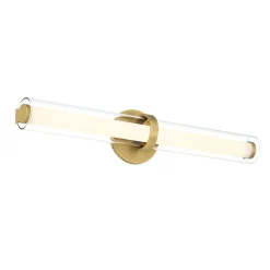 Ellie LED Vanity Light, Aged Brass