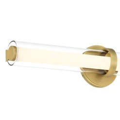 Ellie LED Vanity Light, Aged Brass