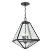 Emmett Outdoor Hanging Light, Black Charcoal