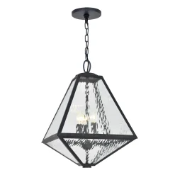 Emmett Outdoor Hanging Light, Black Charcoal