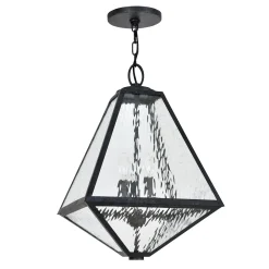 Emmett Outdoor Hanging Light, Black Charcoal