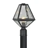 Emmett Outdoor Post Light, Black Charcoal