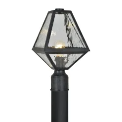 Emmett Outdoor Post Light, Black Charcoal