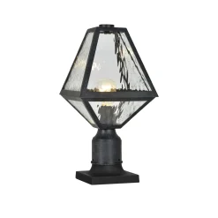 Emmett Outdoor Post Light, Black Charcoal