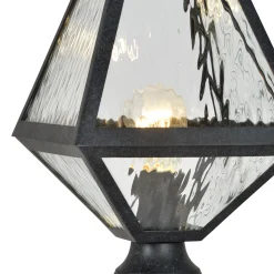 Emmett Outdoor Post Light, Black Charcoal