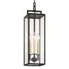 Everett Outdoor Hanging Light, Forged Iron Black