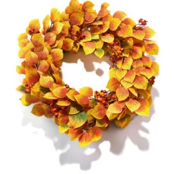 Fall Aspen Wreath with 80 LEDs