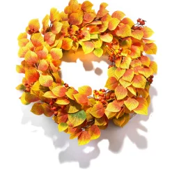 Fall Aspen Wreath with 80 LEDs