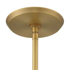 Farrah Large Jute Pendant, Natural and Aged Brass