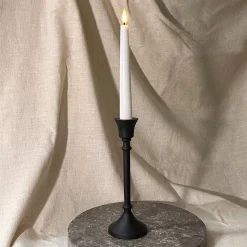 Finley Black Taper Candle Holder, Medium