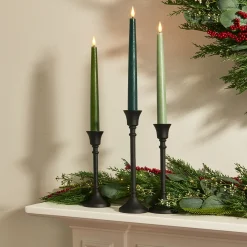 Finley Black Taper Candle Holders, Set of 3
