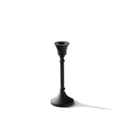 Finley Black Taper Candle Holder, Small