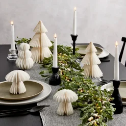 Frosted Mistletoe Garland with 100 LEDs