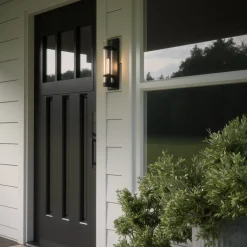 Glenn Outdoor Wall Light, Matte Black