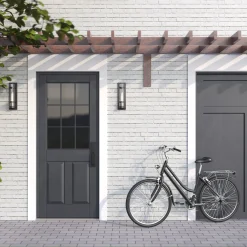 Glenn Outdoor Wall Light, Matte Black