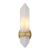 Gracy 1 Light Wall Sconce, Vintage Brass and Alabaster
