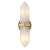 Gracy 2 Light Wall Sconce, Vintage Brass and Alabaster