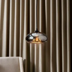 Greenwood Pendant with Mirrored Smoke Glass