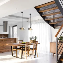 Greenwood Pendant with Mirrored Smoke Glass