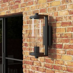 Hamilton Outdoor Wall Light, Matte Black