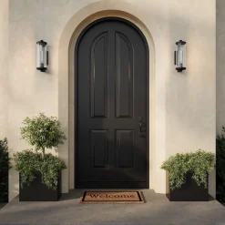 Hamilton Outdoor Wall Light, Matte Black
