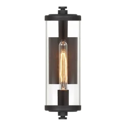 Hamilton Outdoor Wall Light, Matte Black