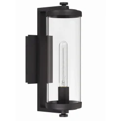 Hamilton Outdoor Wall Light, Matte Black