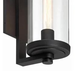 Hamilton Outdoor Wall Light, Matte Black