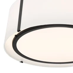 Hoyt Flush Mount 18”, Black