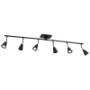 Hudson 44" 6-Light LED Fixed Track Light, Matte Black