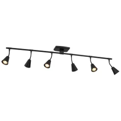 Hudson 44" 6-Light LED Fixed Track Light, Matte Black