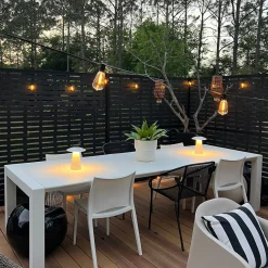 Hugo Indoor/Outdoor Portable LED Lamp, Matte White