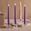 Infinity Wick Advent 9" Taper Candles with Words, Set of 4