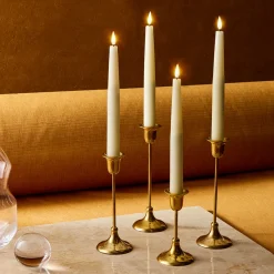 Infinity Wick Ivory 9" Taper Candles, Set of 4