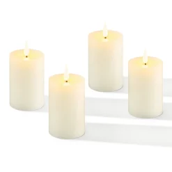 Infinity Wick Ivory Votive Candles, Set of 4